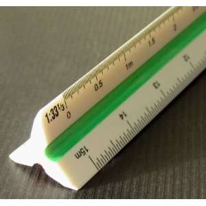  Metric 15cm Pocket Size Plastic Triangular Scale Ruler 12 
