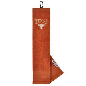  Texas Longhorns NCAA Embroidered Tri Fold Towel Sports 