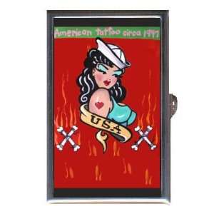  TATTOO BUSTY SAILOR GIRL 1947 Coin, Mint or Pill Box Made 
