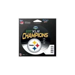   Steelers Super Bowl Champs Die Cut Magnet