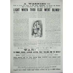  1896 Advertisement EnoS Fruit Salt Works London Patent 