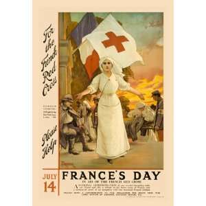  Frances Day   Please Help 16X24 Canvas Giclee