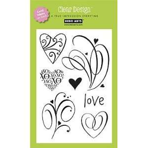  Clear Design Love Flourish Arts, Crafts & Sewing