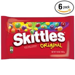 Skittles Original Candy, 14 Ounce Packages (Pack of 6)  