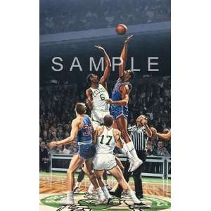   Celtics/Philadelphia 76ers Jumpball Lithograph