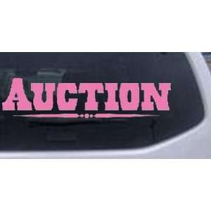  Pink 36in X 9.0in    Auction Decal Window Sign Business 