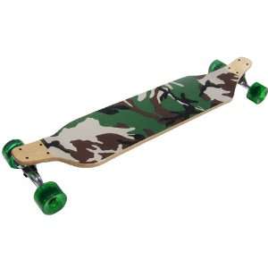 DROP DOWN LONGBOARD CAMO with 76mm Wheels and 180mm Trucks 