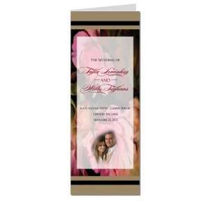  100 Wedding Programs   Rubenesque Roses & Black Office 