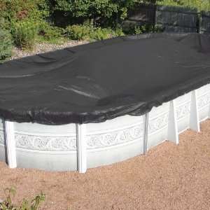  18 x 36 Oval Mesh Winter Pool Cover Patio, Lawn 