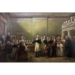 President George Washington Resigning Commission as Commander In Chief 