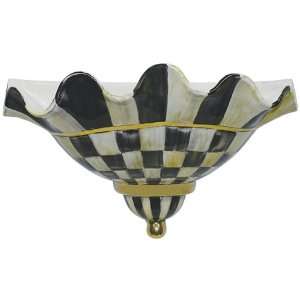  MacKenzie Childs 16 Wallflower Sconce Courtly Check