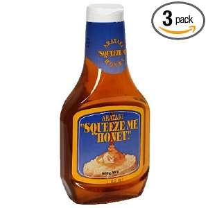 Honeyland Squeeze Me Honey, 17.6 Ounce Bottle (Pack of 3)  