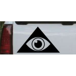 Illuminati Eye Masonic Car Window Wall Laptop Decal Sticker    Black 