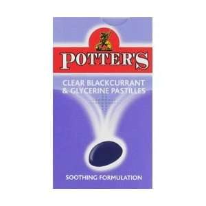  Potters Clear Blackcurrant & Glycerine Pastilles 45 G 