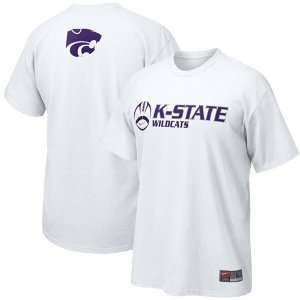   Nike Kansas State Wildcats White Practice T shirt