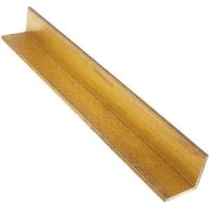  385 Extruded Angle, Half Hard Temper, ASTM B455, 3/16 Thick, 1 x 1 