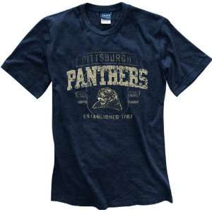  Pittsburgh Panthers Navy Router Heathered Tee Sports 