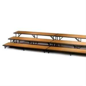 Midwest Folding SRP3H Three Level Straight Riser with Hardboard Deck 