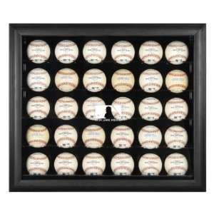  Black Framed MLB 30 Ball MLB Logo Display Case Sports 