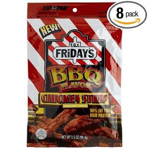 TGI Friday Barbecue Chicken Meat Snacks, 3.5 Ounce Units (Pack of 8)