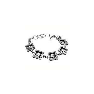  Silver Smile Give Me Five Bracelet, Mothers Jewelry 