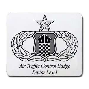  Air Traffic Control Badge Senior Level Mouse Pad Office 