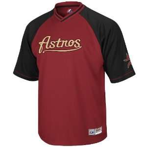  MLB Houston Astros Full Force V Neck Shirt (Large) Sports 