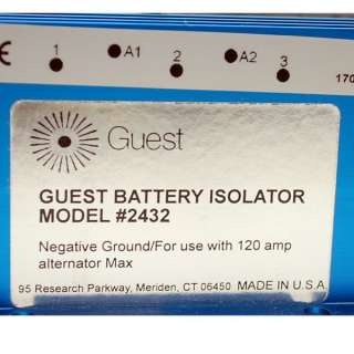 MARINCO   GUEST 2432 120 AMP BOAT BATTERY ISOLATOR  