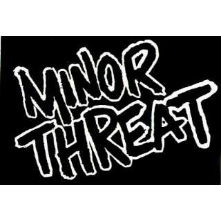  Minor Threat   Classic Black & White Logo   Sticker 