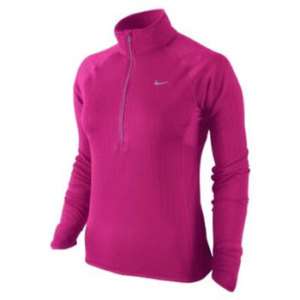 Nike Chamois Long Sleeve Half Zip Top Womens 381043 638  