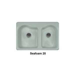   Advantage 3.2 Double Bowl Kitchen Sink with Three Faucet Holes 51 3 20