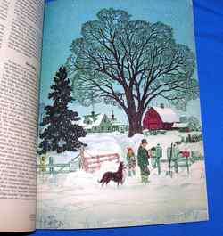 VTG 1942 AUGSBURG, NORWEGIAN AMERICAN XMAS ANNUAL BOOK ART/LIT ILLUS 