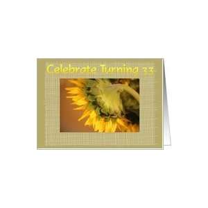  33rd Birthday, sunflower Card Toys & Games