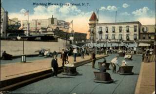 CONEY ISLAND NY Witching Waves Boardwalk Ride c1910  