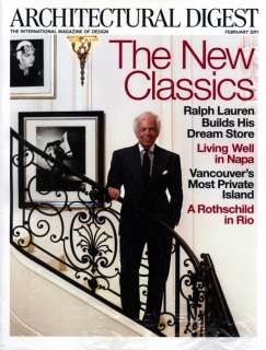 ARCHITECTURAL DIGEST FEB 2011 NEW CLASSICS SEALED   