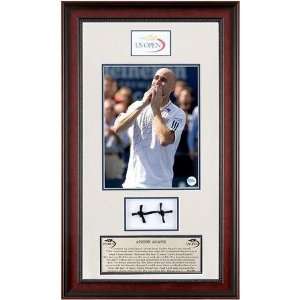  Andre Agassi   2006 US Open Farewell   Framed Display 