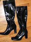 ETIENNE AIGNER WOMENS SIZE 10 BLACK PATENT KNEE HIGH GERRY BOOTS NEW 
