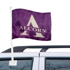  NCAA Alcorn State Braves 11 x 15 Purple Car Flag 
