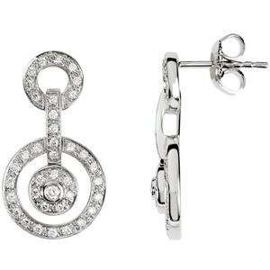    Diamond Earrings in 14k White Gold (0.375 Ct. tw.) Jewelry