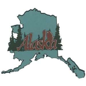  Alaska State Shape Laser Die Cut