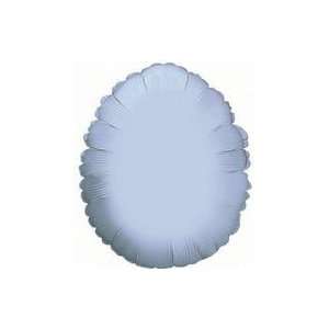  22 Solid Pastel Blue Egg Shape   Mylar Balloon Foil 
