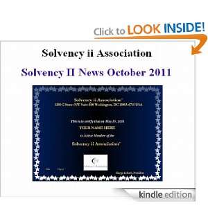 Solvency II News, October 2011 (39 A4 pages, 11033 words) George 