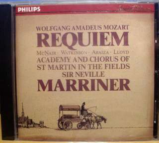 Mozart Requiem Marriner McNair PHILIPS GERMANY SEALED  