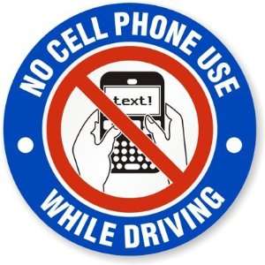  No Cellphone Use, While Driving (with Graphic) Laminated 