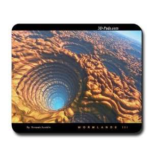  3D CG Mousepad, Image Entitled Wormlands Iii Electronics