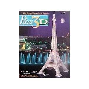 com Eiffel Tower, 703 Piece 3D Jigsaw Puzzle Made by Wrebbit Puzz 3D 
