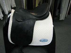 Used Stubben Tristan Dressage Saddle Size 18 Black  