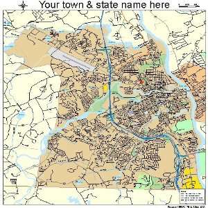  Street & Road Map of Nashua, New Hampshire NH   Printed 