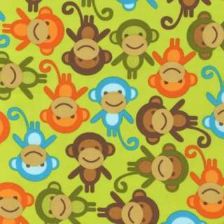 Urban Zoologie Bermuda Monkeys by Ann Kelle for Robert Kaufman, 1 yard 