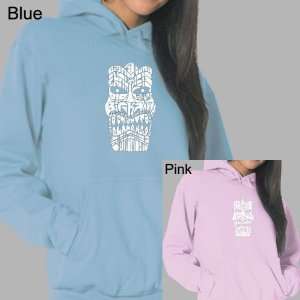  Womens Blue Tiki Hooded Sweatshirt XL   Tiki   Big Kahuna 